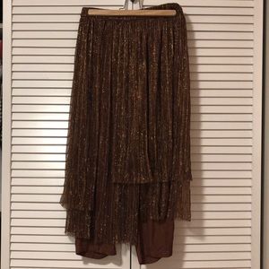 Anthropologie Maeve Glittery Skirt